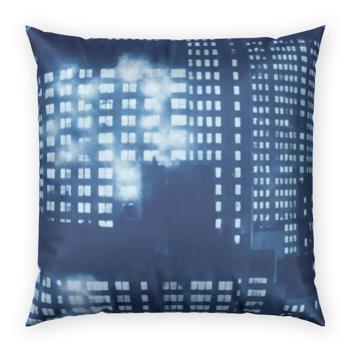 Poly Velvet Pillow - Midnight Metropolis | Echovira Gallery