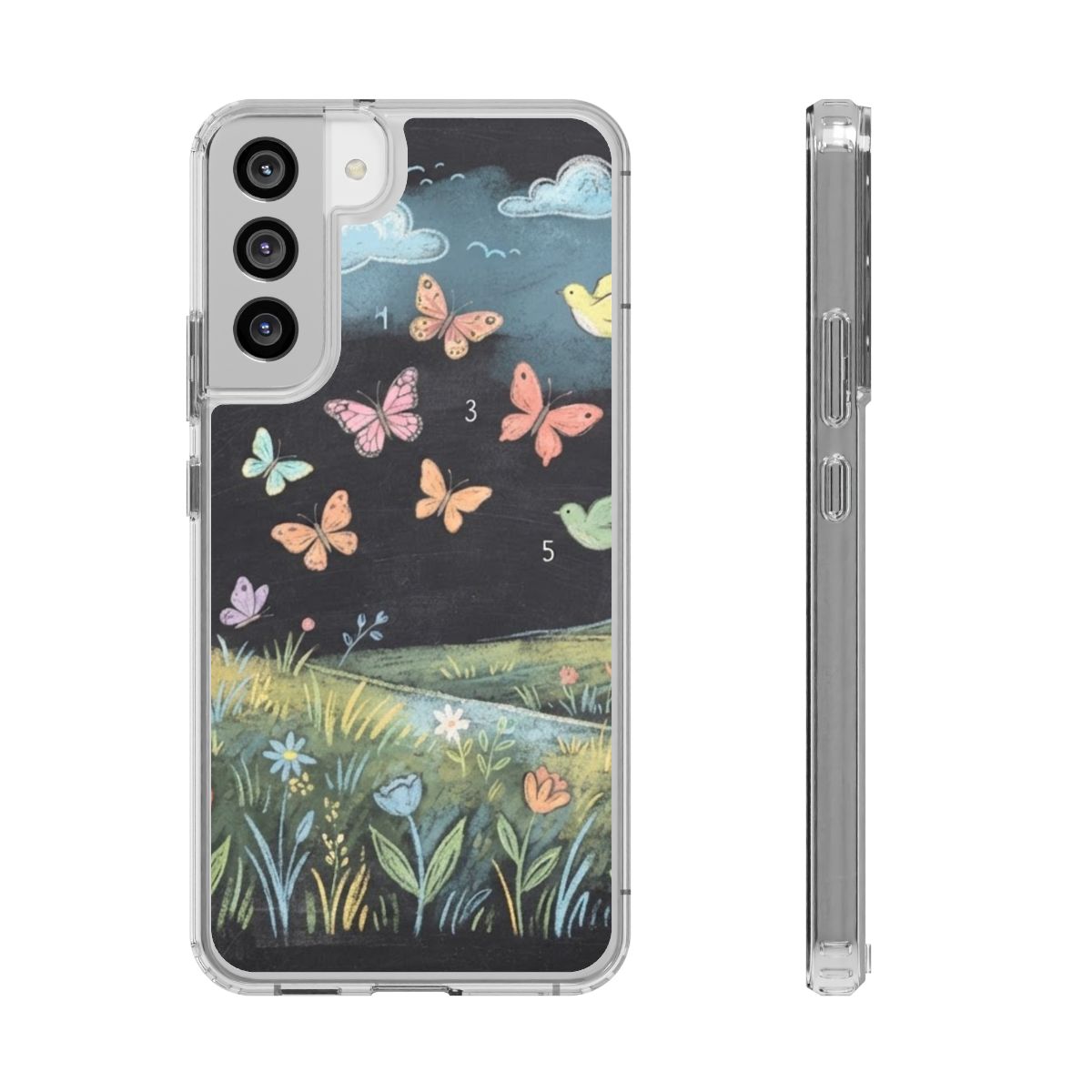 Clear Impact-Resistant Cases - Clear Phone Case - Meadow......