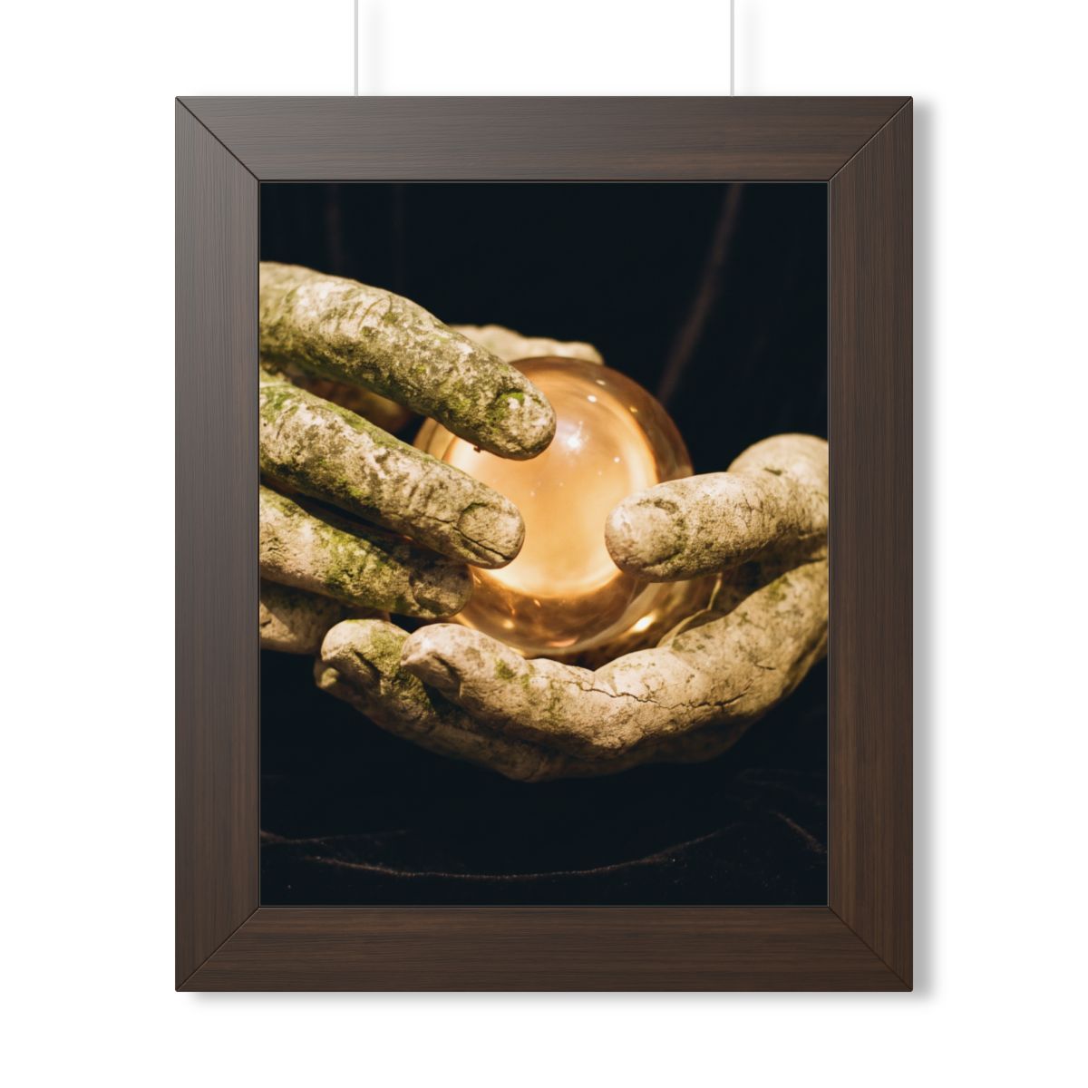 Framed Vertical Poster - Ancient Sight — Walnut (11×14... |...