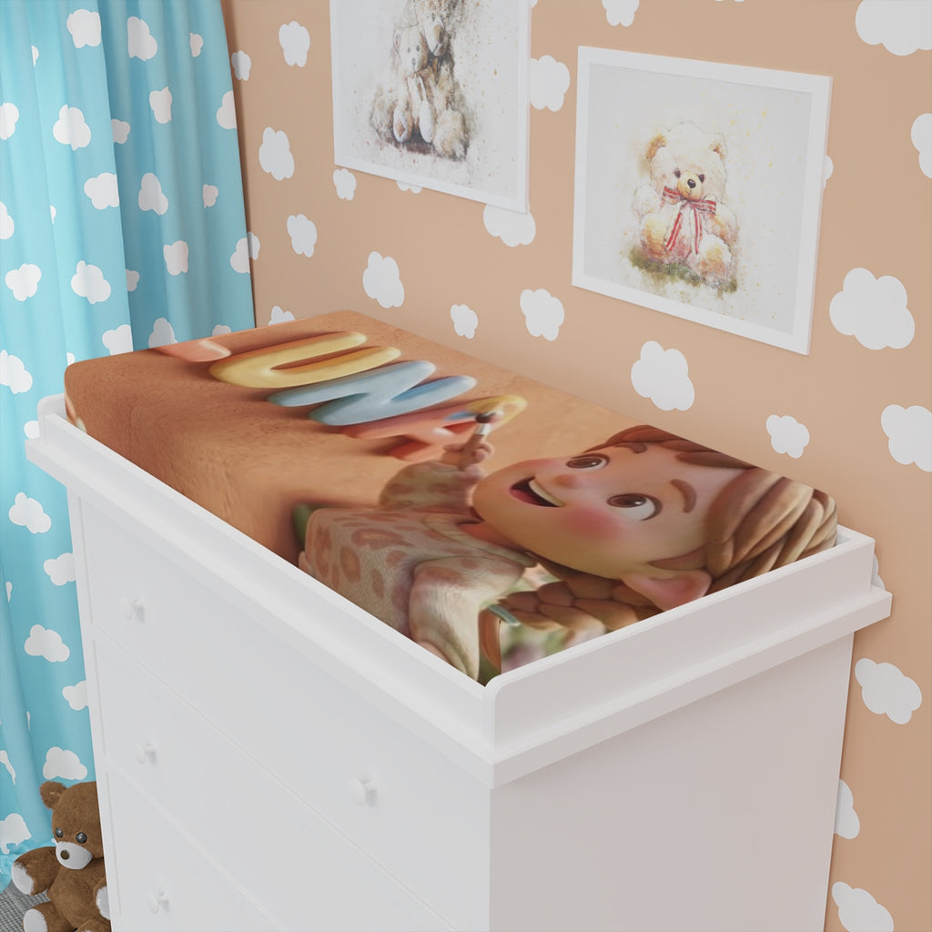 Baby Changing Pad Cover - Luna Sunshine | Echovira Gallery
