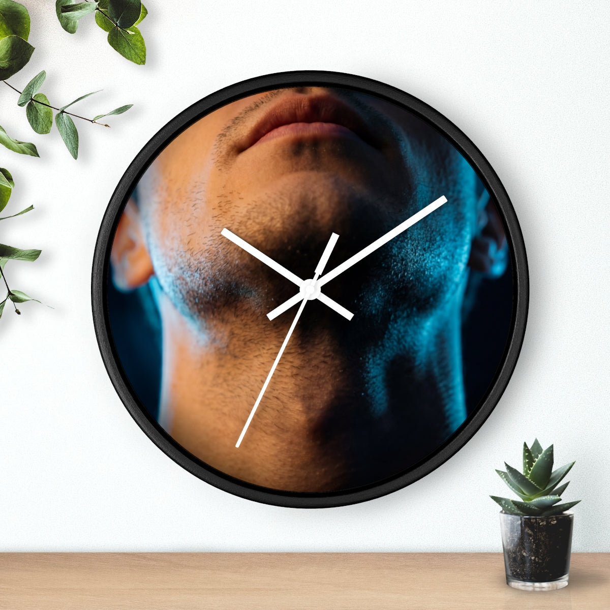 Wall Clock - Neon Pulse Time