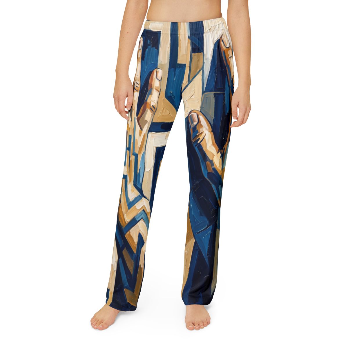 Kids Lounge Pants Geometric Abstract Art