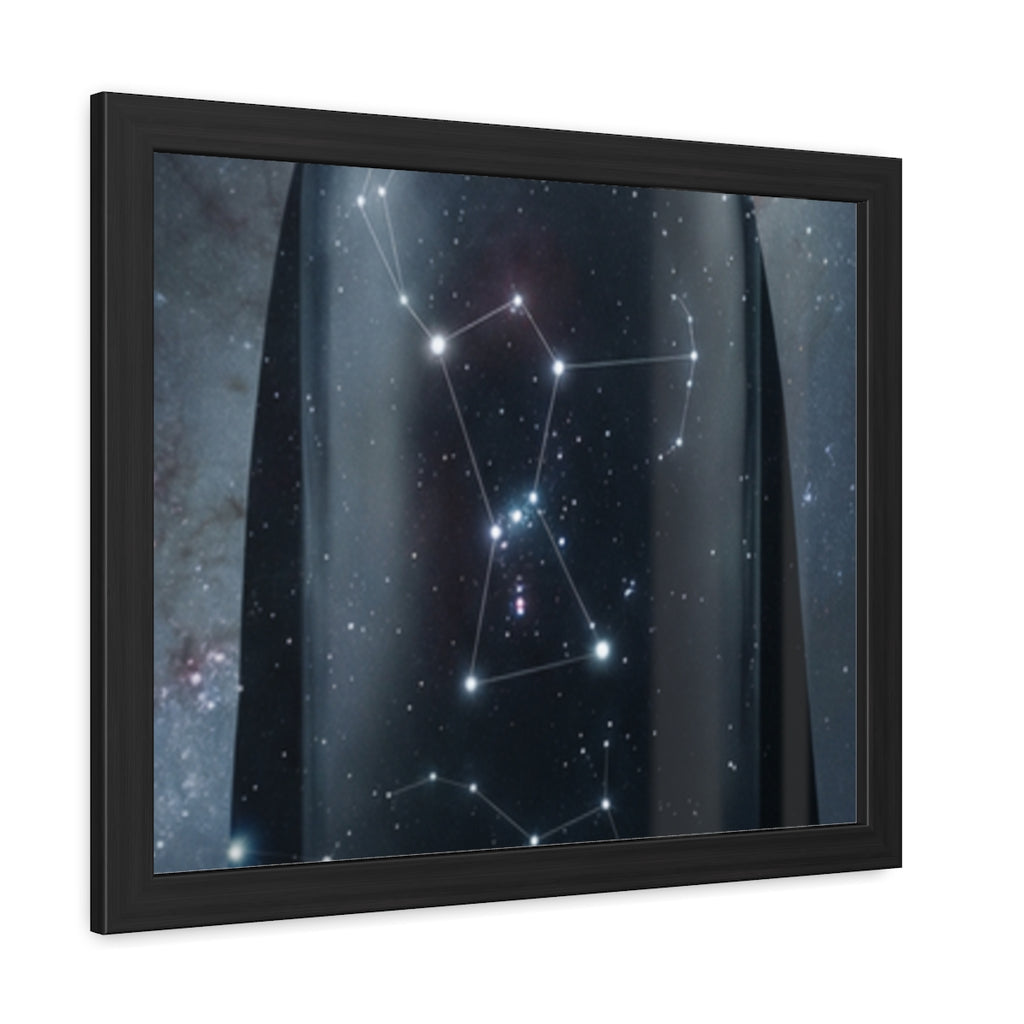 Framed Poster - Orion Cosmic Voyager — Landscape (10×8, 12×8, 11×9, 14×11, 17×11, 16×12, 18×12, 20×16, 24×16, 24×18, 30×20, 32×24, 36×24, 40×26 & 48×32)