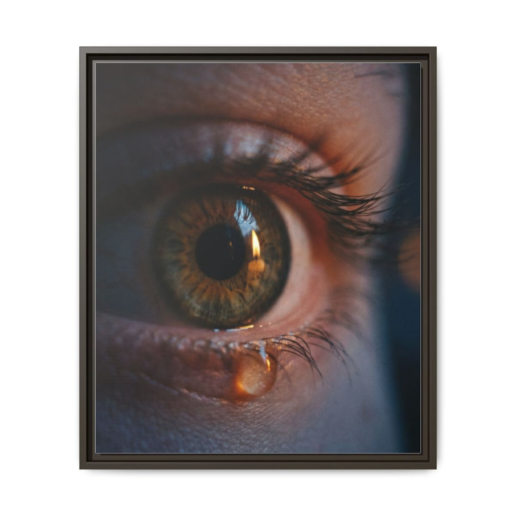 Matte Canvas, Framed - Luminous Tear