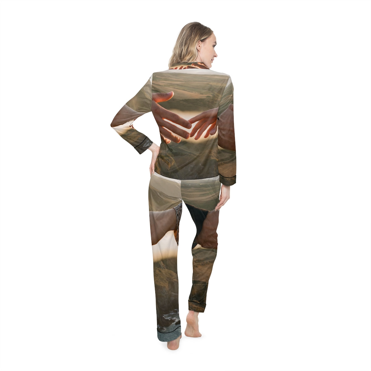 Women's Satin Pajamas - The Infinite Touch | Ethereal... |...