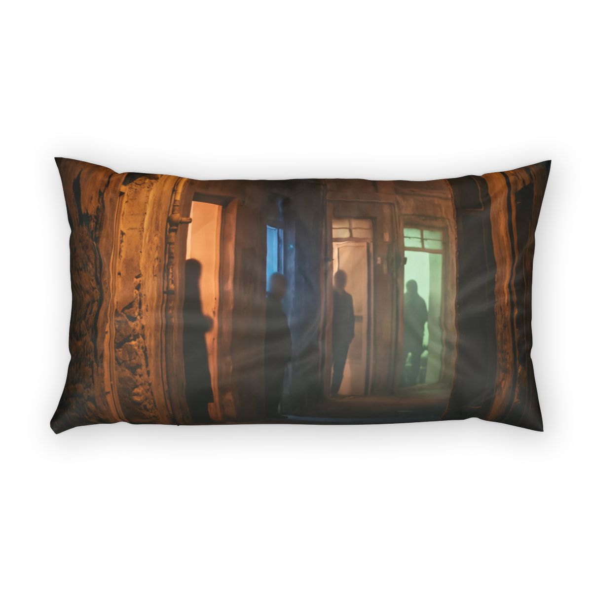 Cotton Pillow Sham - Shadowed Alleyway Mystery Art Print |...