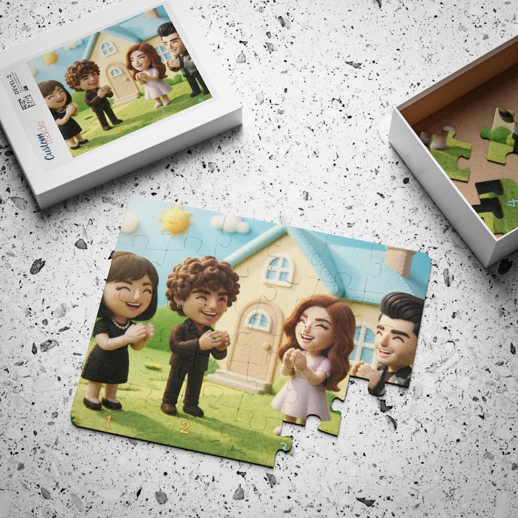 Kids' Puzzle 30-Piece - Felt Friends Cottage | Echovira...