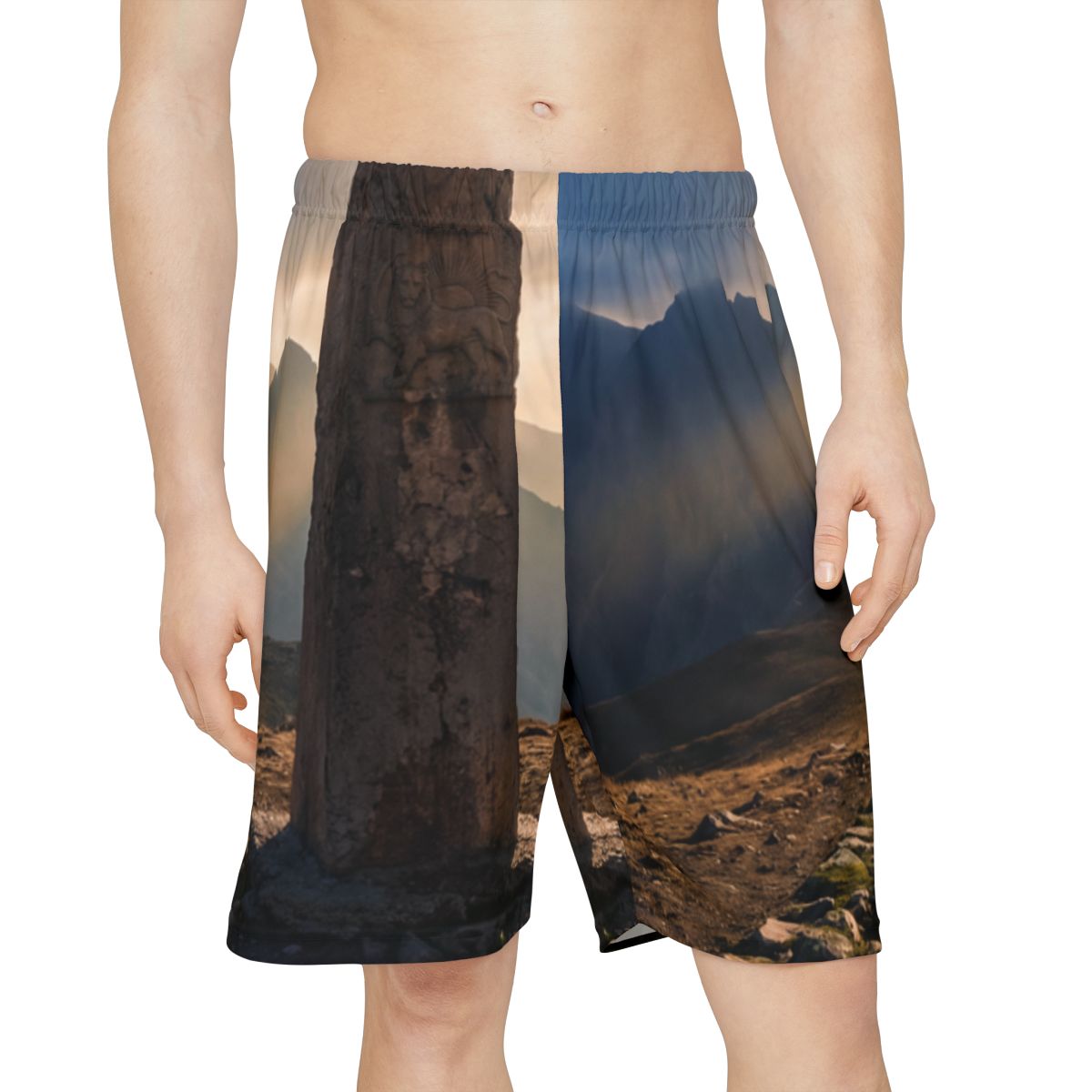 Men's Sports Shorts - Mystic Peaks