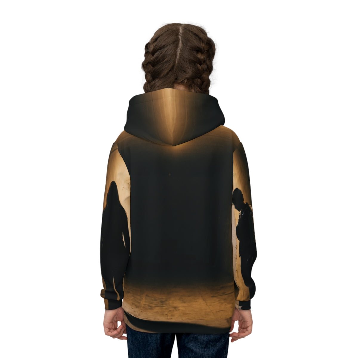 Children's Hoodie with Moody Hallway Art