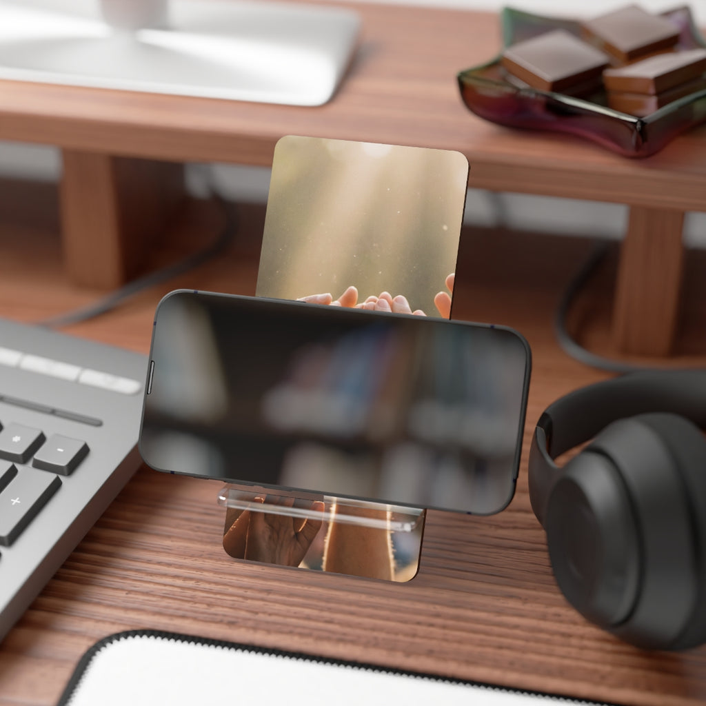 Mobile Display Stand for Smartphones - Golden Rays of Unity...