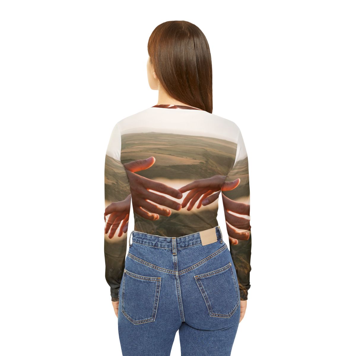 Women's Long Sleeve V-neck Shirt - The Infinite Touch |... |...