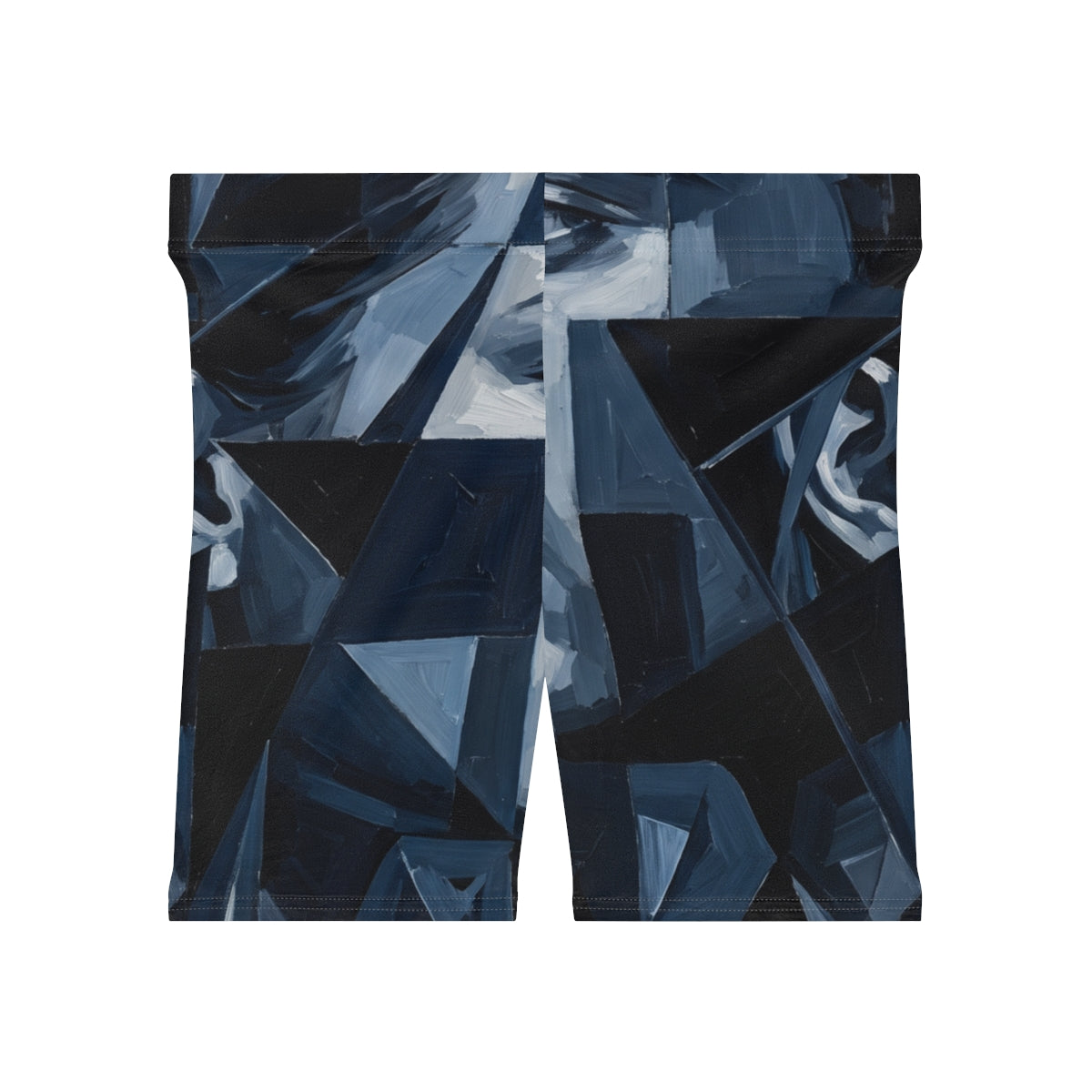 Women's Biker Shorts - Fractured Gazes Dark Academia Cubist...