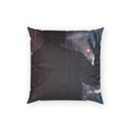 Poly Velvet Pillow - City Window Rain Noir Aesthetic Art |...