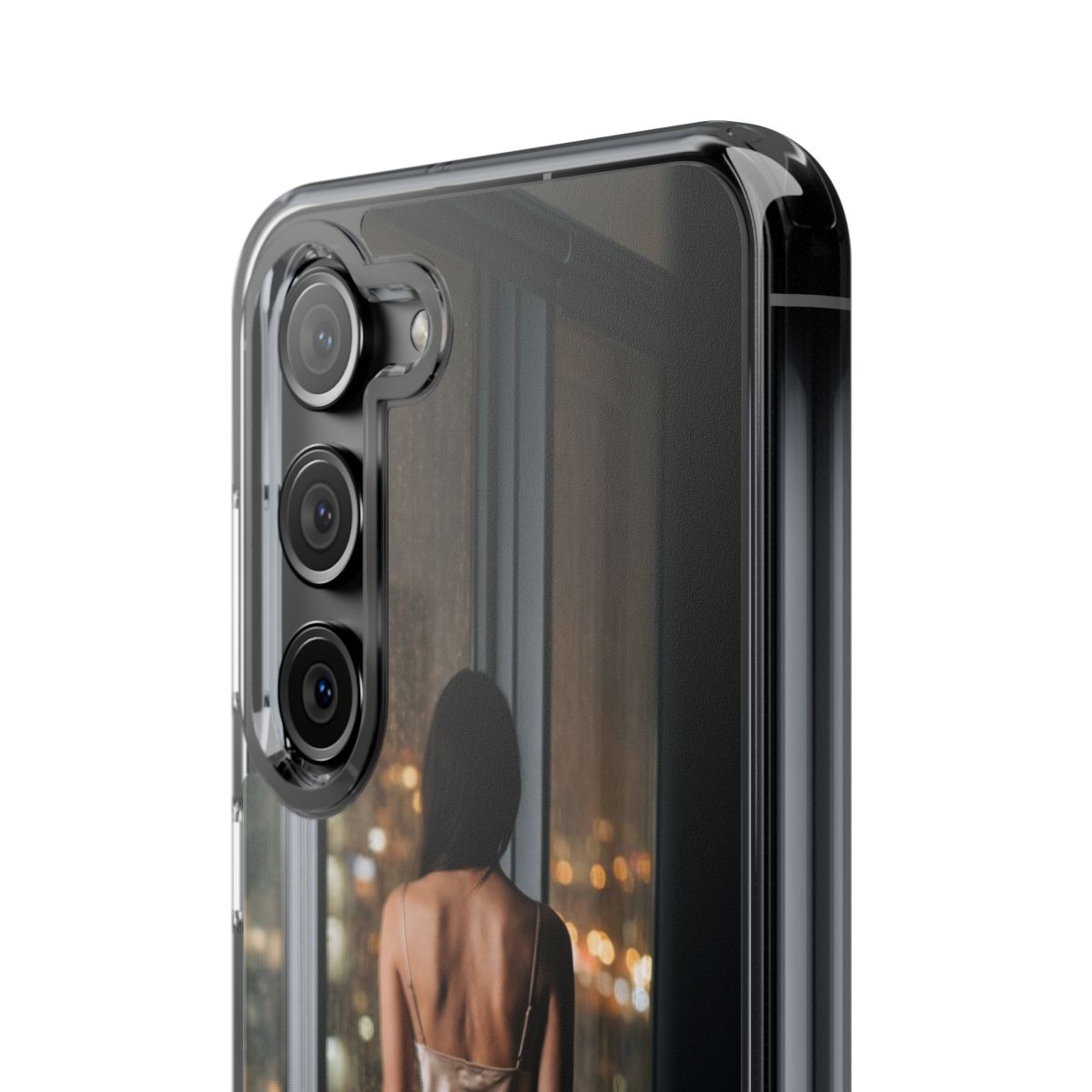 Clear Impact-Resistant Cases - Midnight Rain Clear Phone......