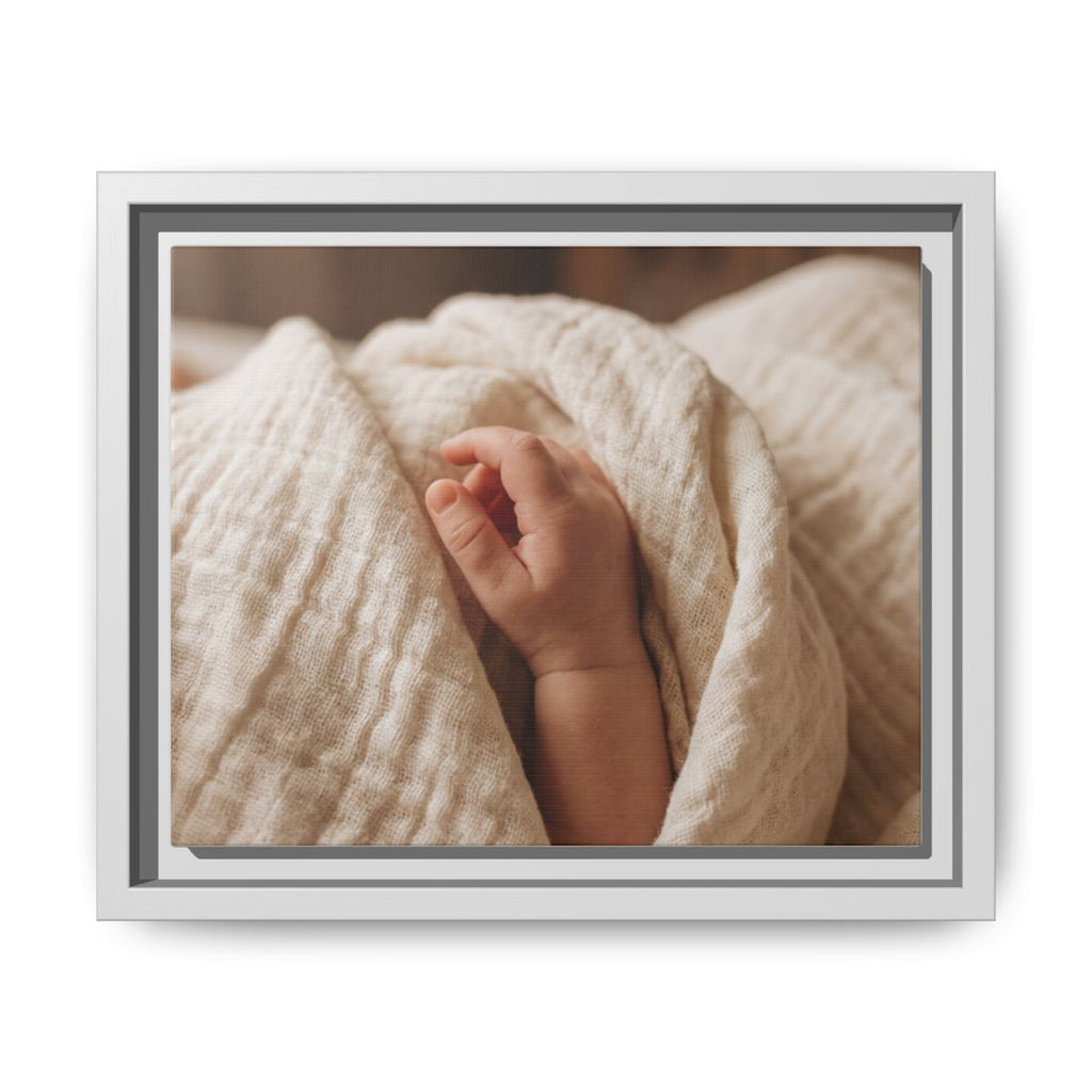Framed Matte Canvas - Neutral Nursery — White / 1.25"
