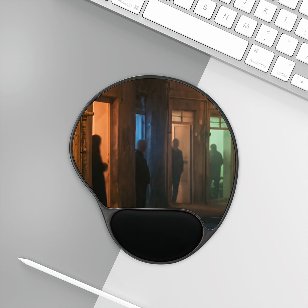 Mouse Pad With Wrist Rest - Shadowed Alleyway Mystery Art......