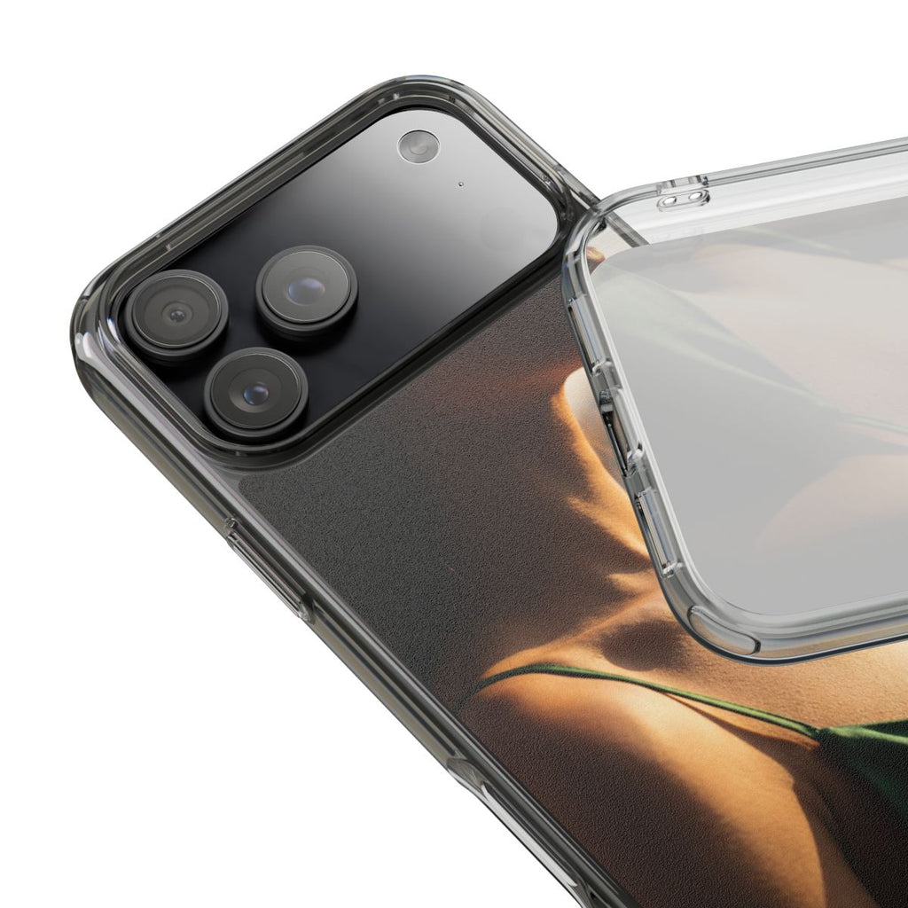 Clear Impact-Resistant Cases - Clear Phone Case - Emerald...
