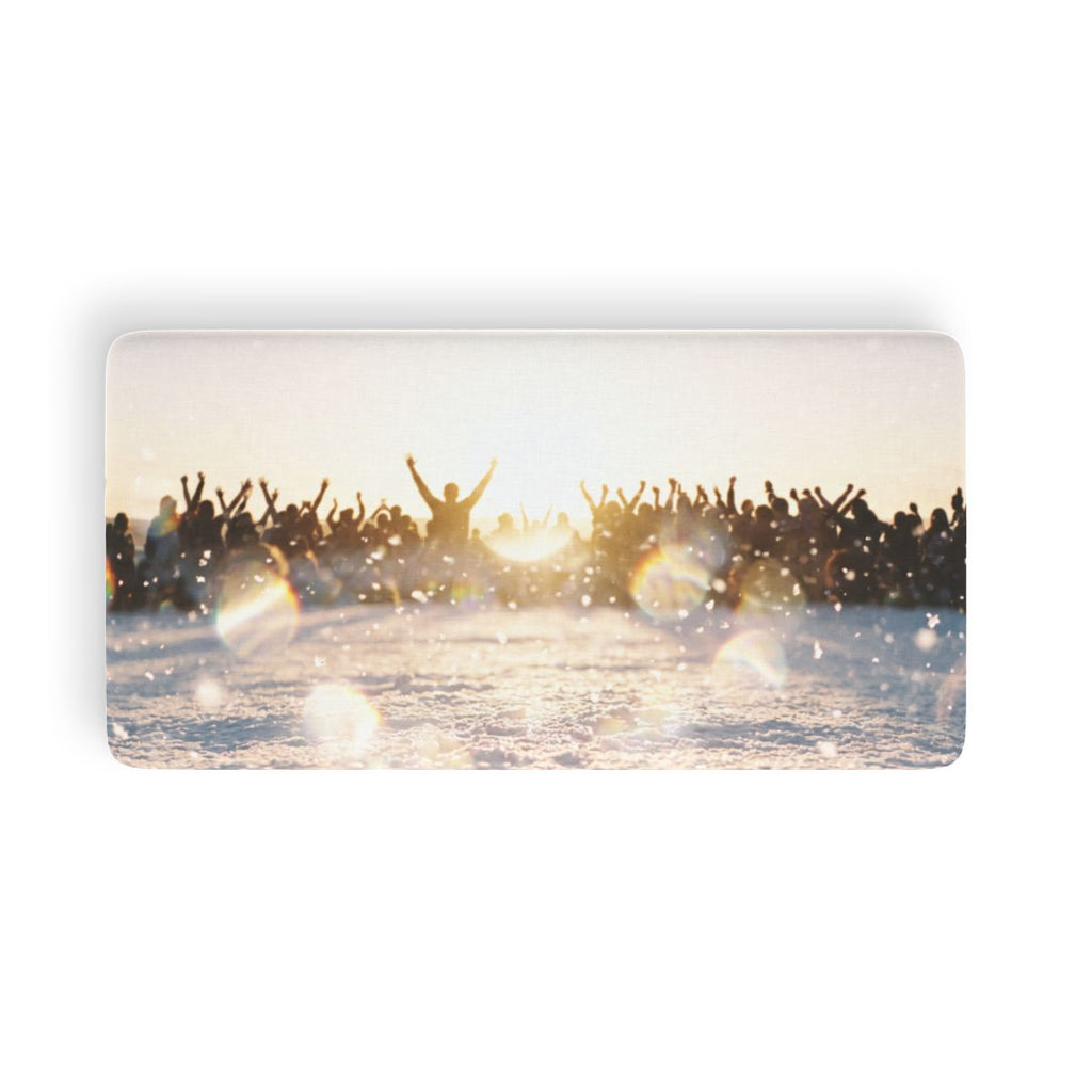 Golden Hour Crowd Celebration Fitted Sheet