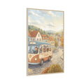 Matte Canvas Framed - Cozy Town Bus — Natural / 1.25" (8×10...