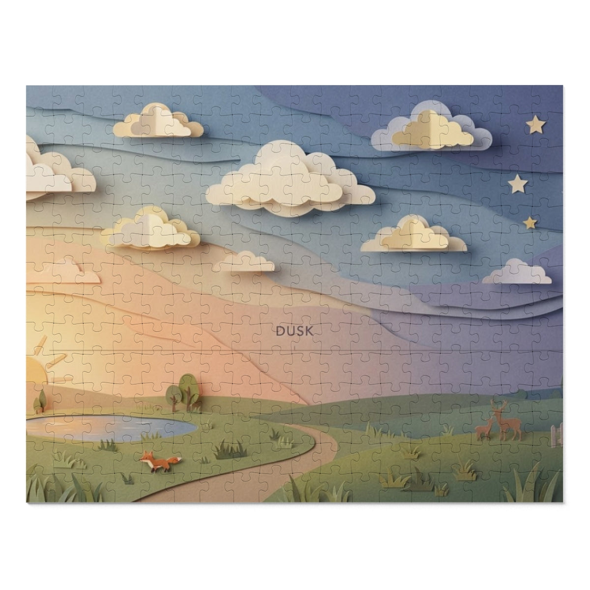 Jigsaw Puzzle with Tin - Twilight Horizon Calm (30, 110... |...
