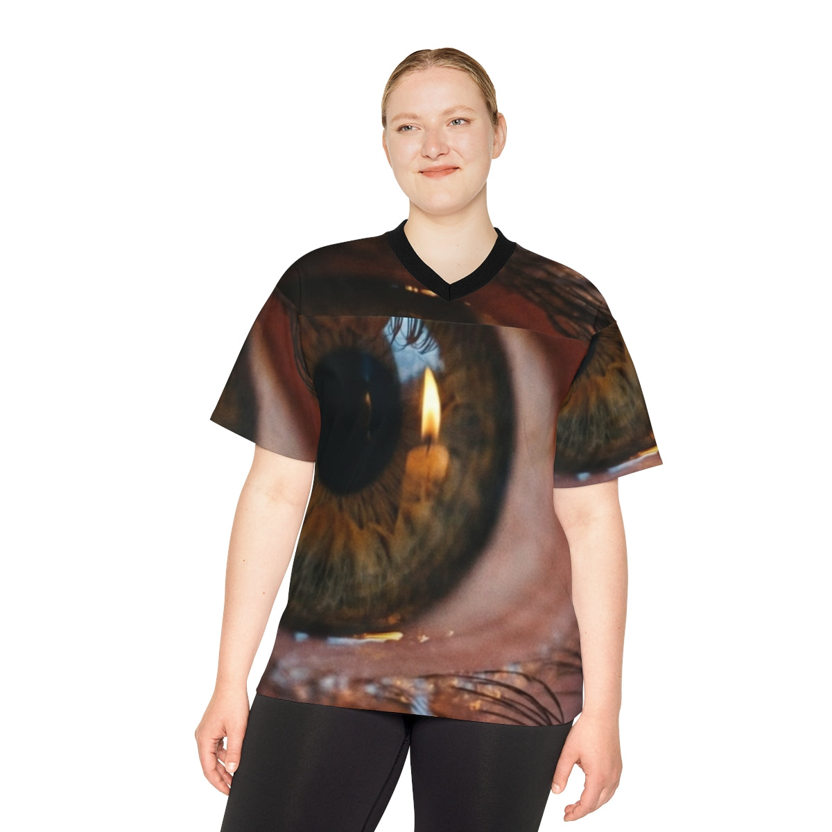 Unisex Football Jersey - Amber Iris Reflection Fine Art... |...