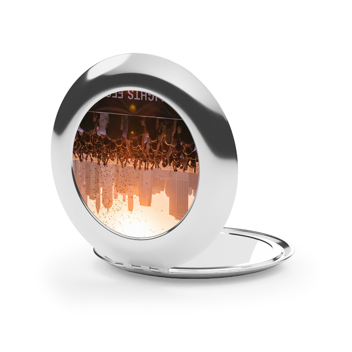 Compact Travel Mirror - City Lights | Echovira Gallery