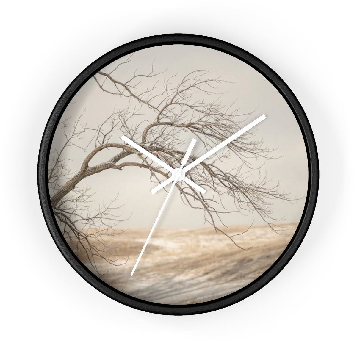 Wall Clock - Winter Branch Solitude Landscape | Echovira...