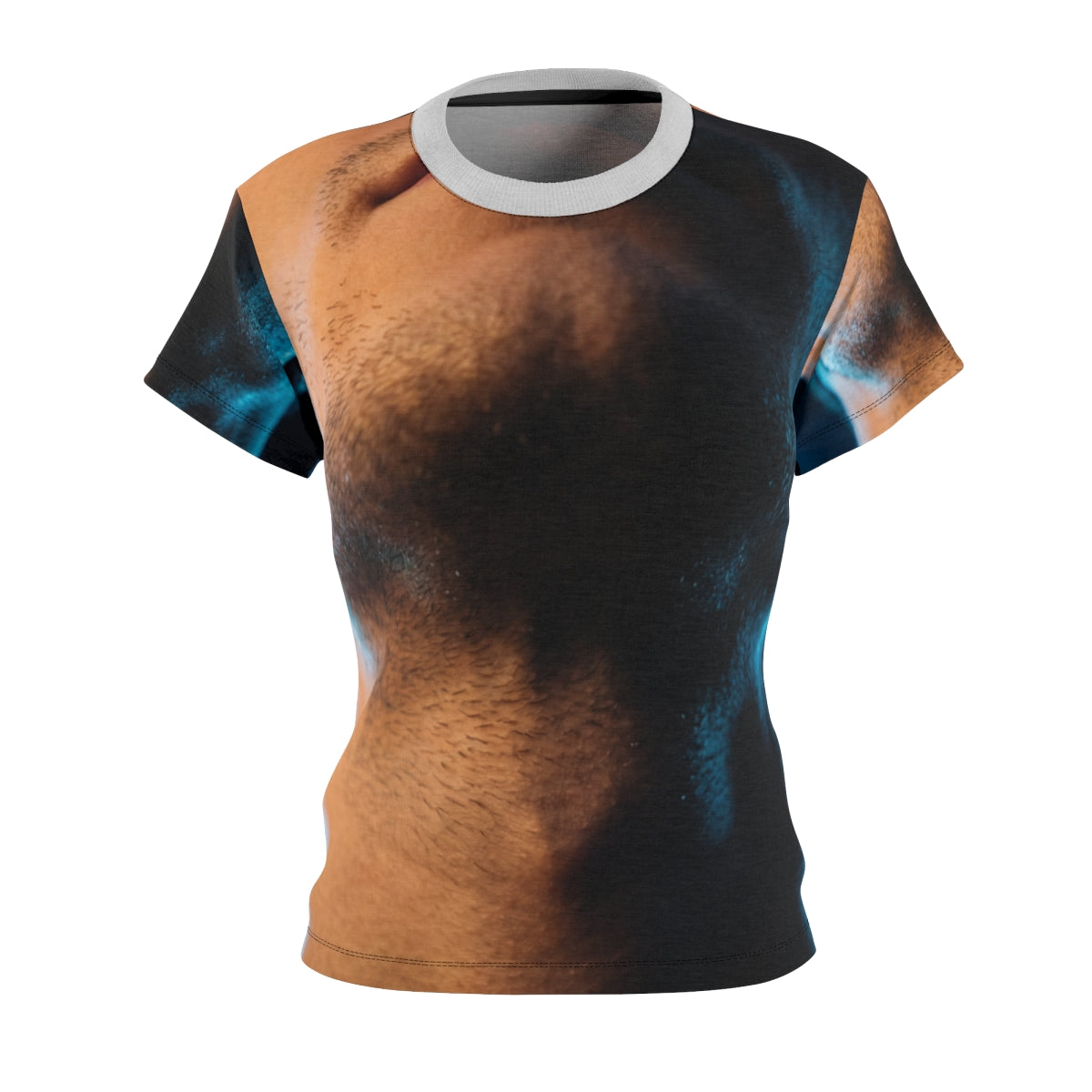 Women's Cut & Sew Tee - Neon Horizon Portrait | Echovira...