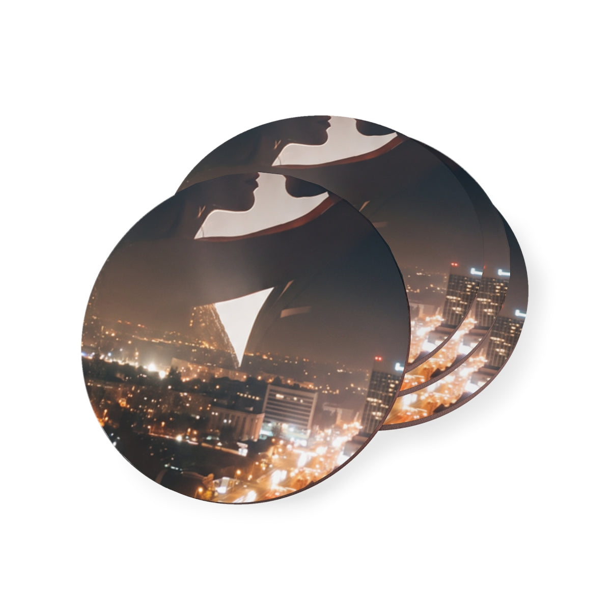Coasters - Midnight City Romance (4pc) (1 & 4 pcs) |...