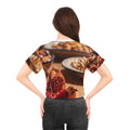 Crop Tee - Amber Harvest Feast | Echovira Gallery