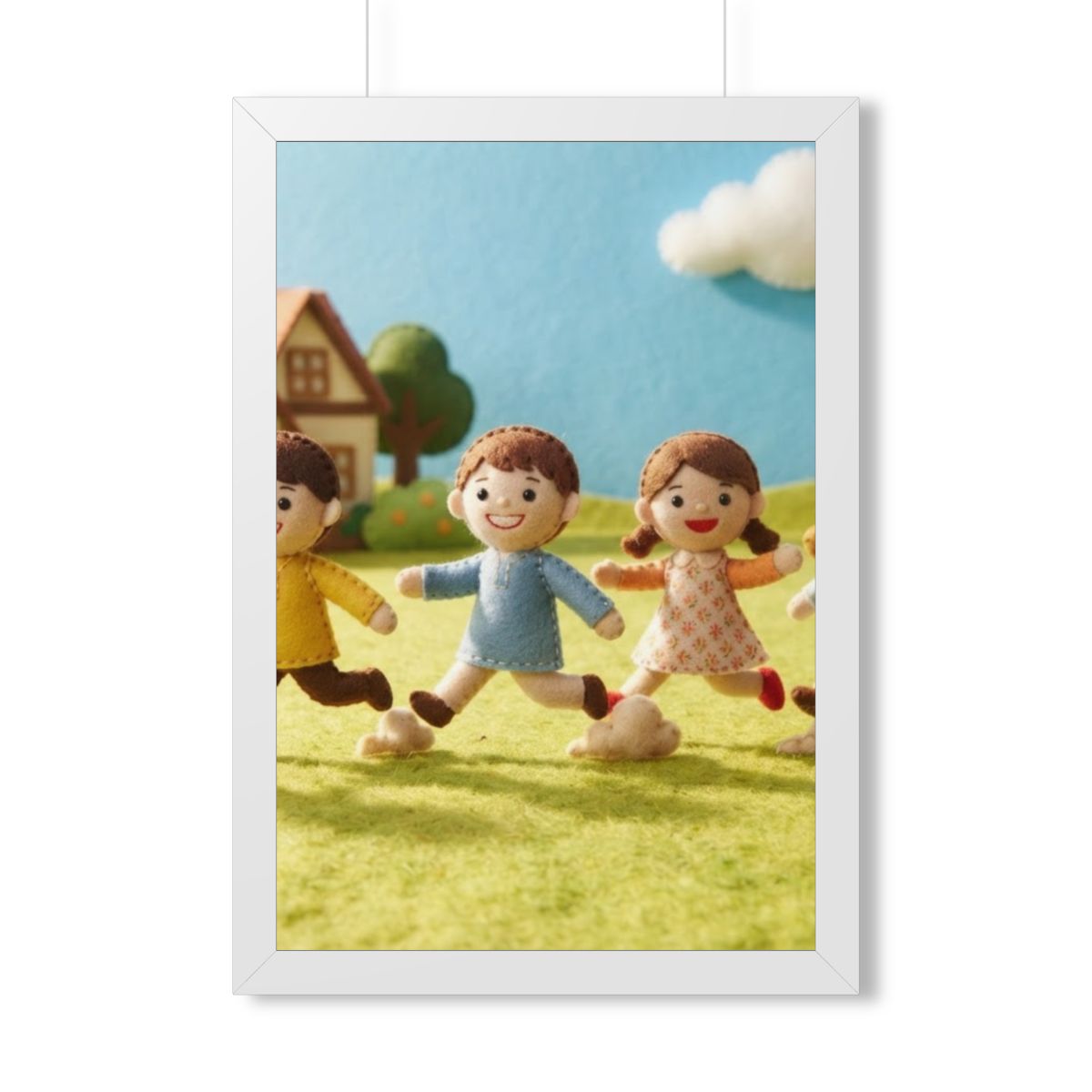 Framed Vertical Poster - Little Journeys Felt Friends Story...