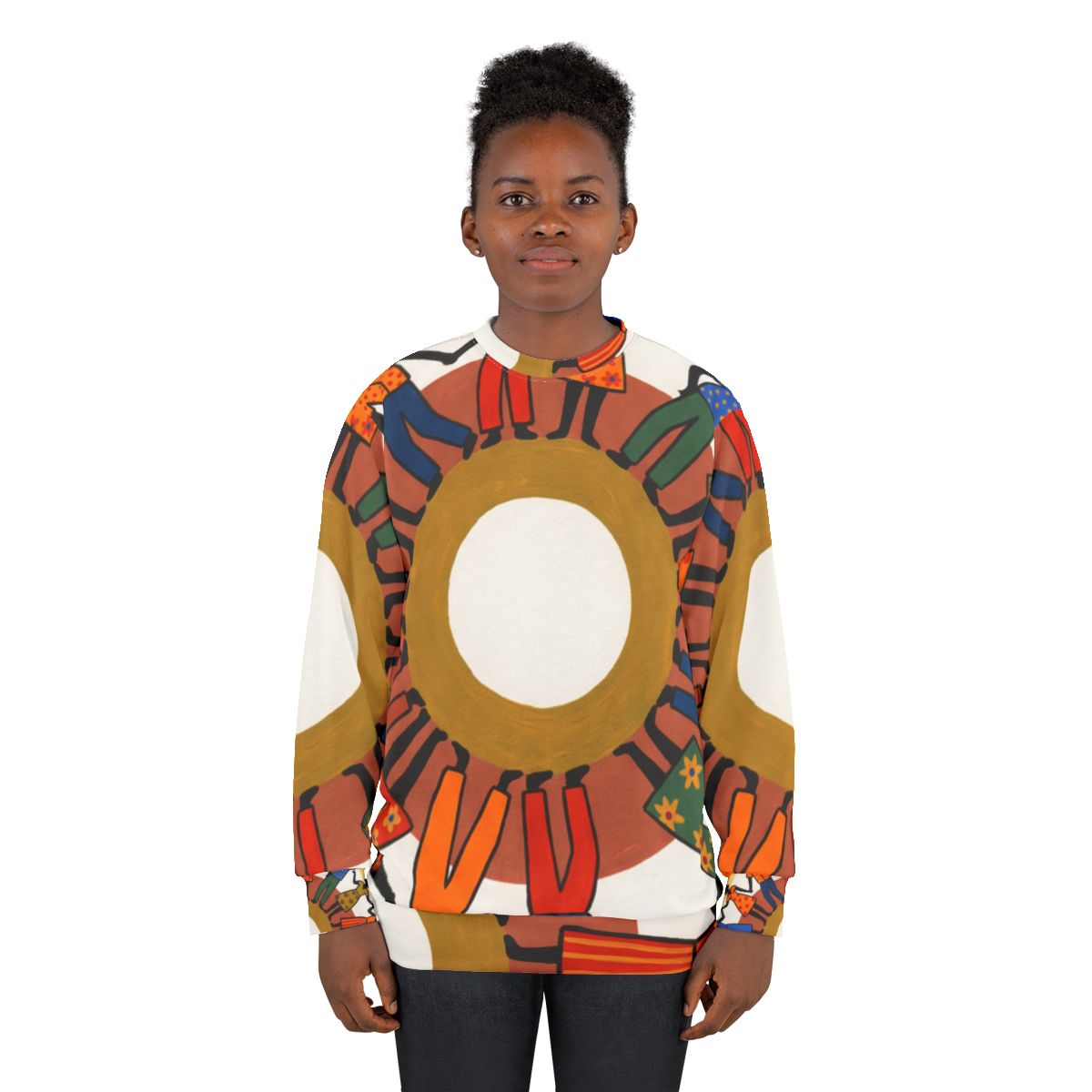Unisex Sweatshirt - Unity Mandala Folk Art | Echovira...