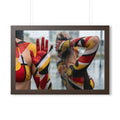 Framed Horizontal Poster - Urban Prism Abstract Body Paint...