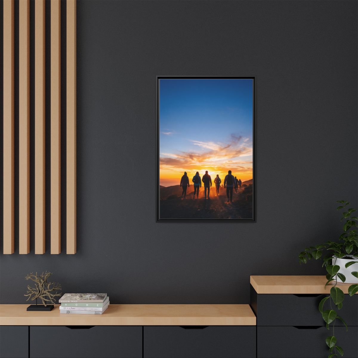 Matte Canvas, Framed - Epic Dawn Trek