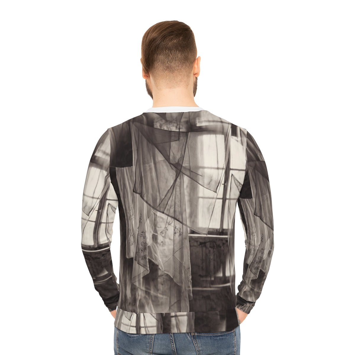 Men's Lightweight Sweatshirt - Spectral Veils | Echovira...