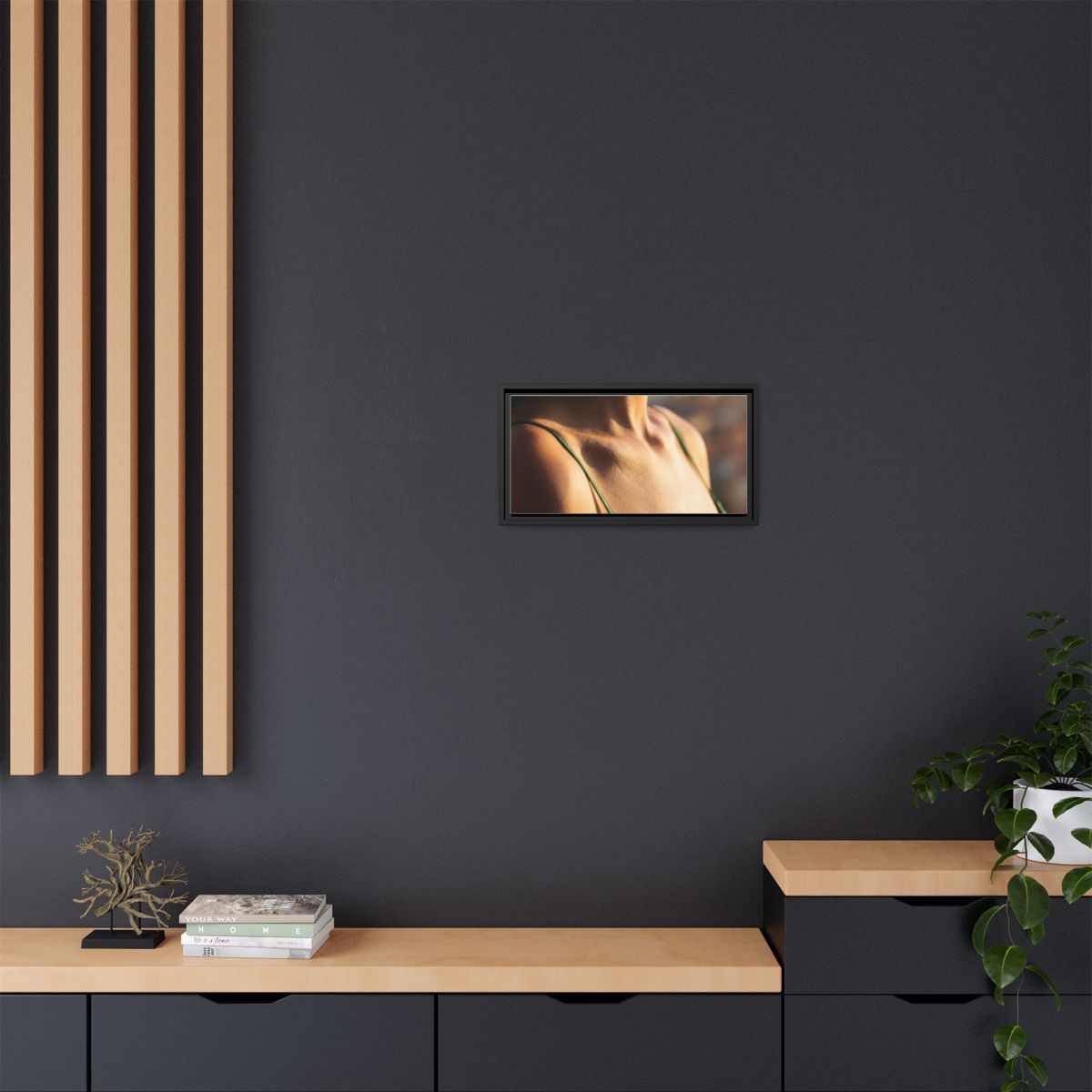 Matte Canvas Framed - Golden Hour Portrait — Black / 1.25"