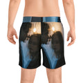 Men's Mid-Length Swim Shorts - Midnight Reflections Swim......
