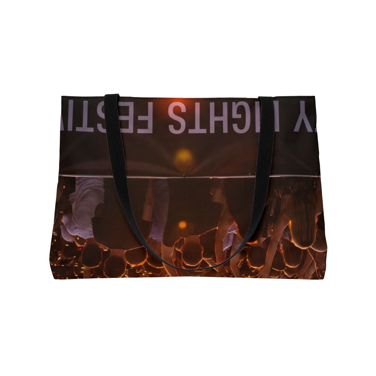 Weekender Tote Bag - City Lights Festival | Echovira Gallery