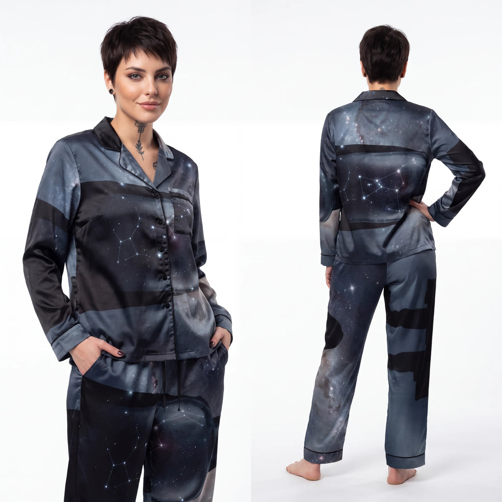 Women's Satin Pajamas Orion Constellation