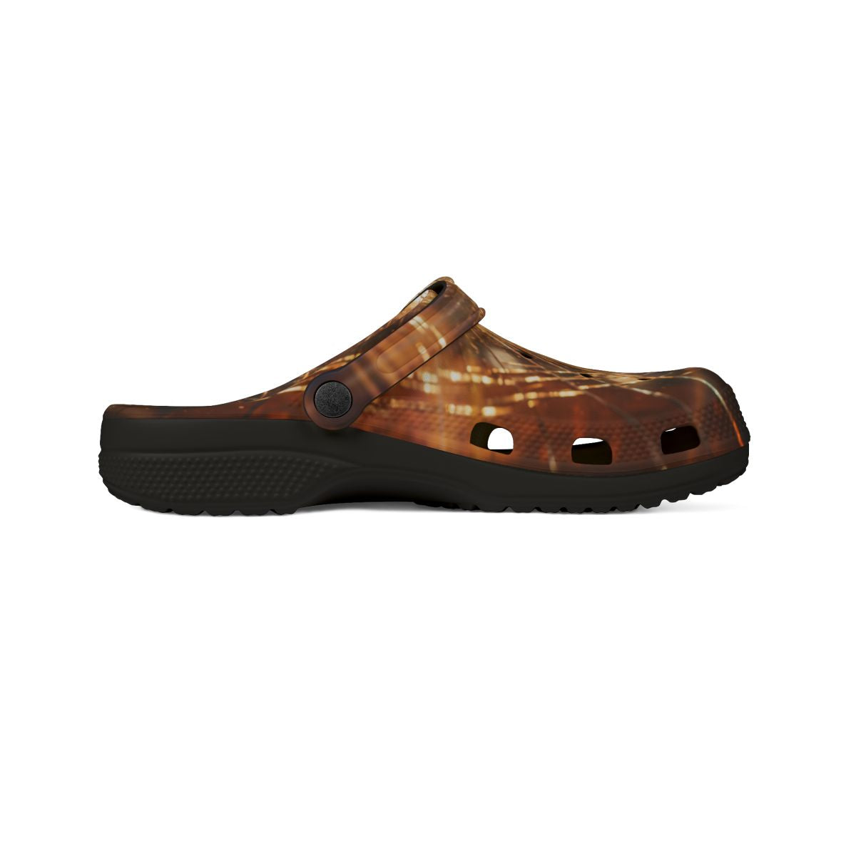 Men's EVA Foam Rubber Shoes - Shattered Light Art - Golden...