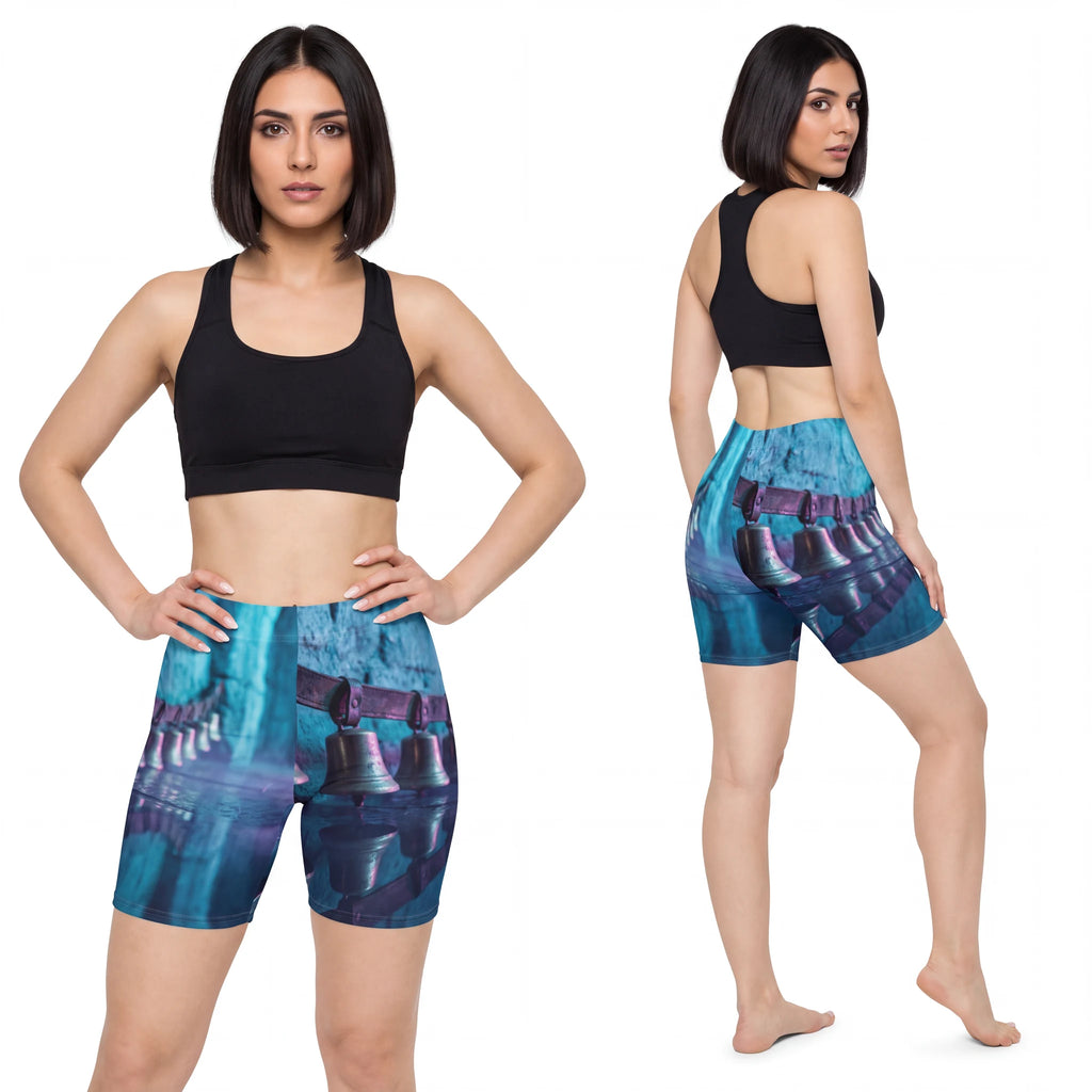 Women's Biker Shorts - Threshold Bells | Echovira Gallery