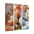 Acrylic Prints Triptych - Meadow Friends — Portrait |...