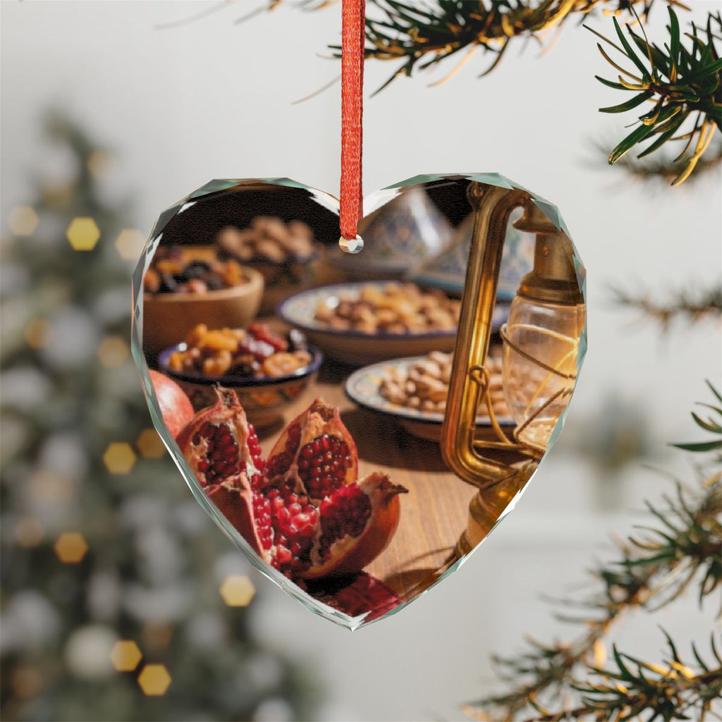 Crystal Glass Ornament - Warm Harvest Holiday Star |...