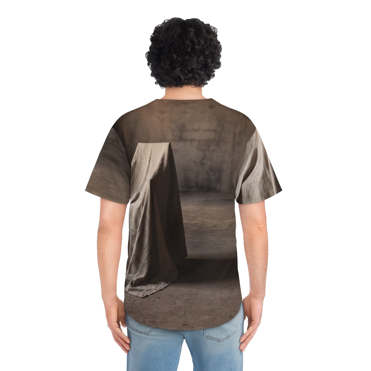 Men's Baseball Jersey - Draped Silence Still Life Art... |...