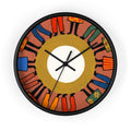 Wall Clock - Unity Mandala Folk Art | Echovira Gallery