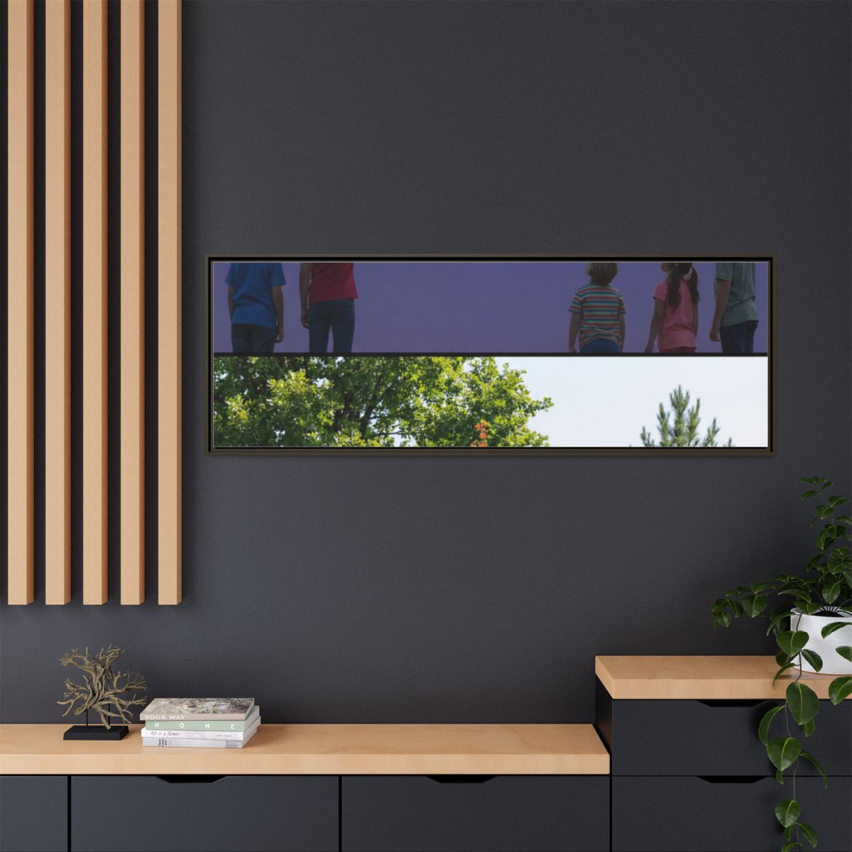 Framed Matte Canvas - Wilderness Gallery — Espresso / 1.25"