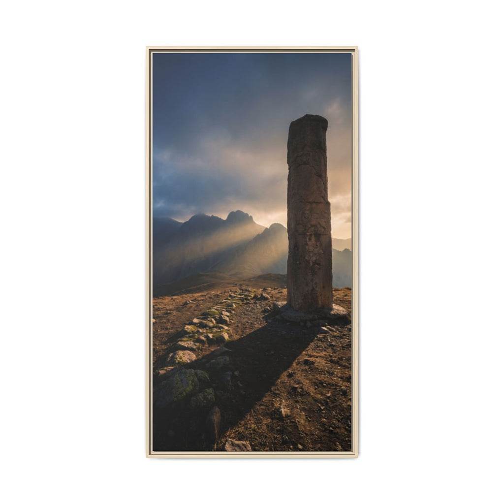 Framed Matte Canvas - Sun Peak