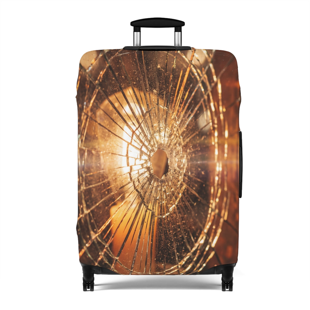 Luggage Cover - Moody Amber Glow
