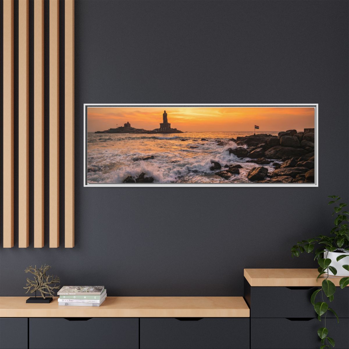 Framed Matte Canvas - Majestic Golden Coast