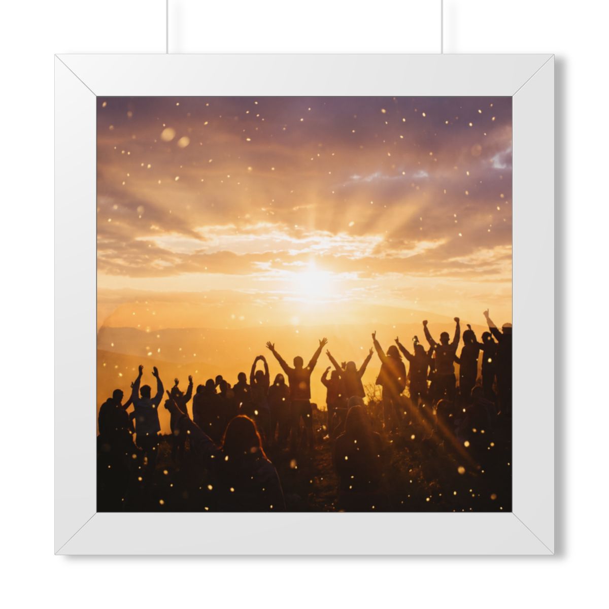 Framed Vertical Poster - Summit Ridge — White (11×14, 12×16...